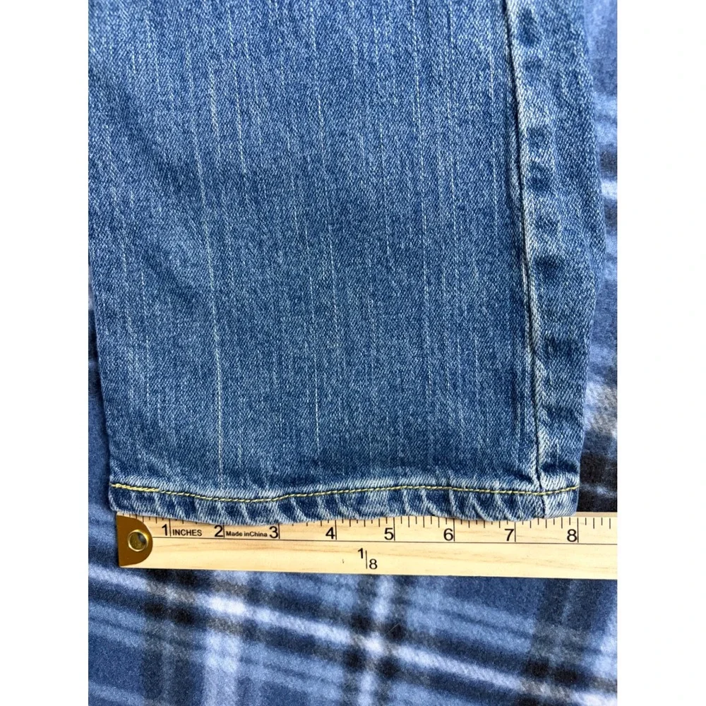 Levis 518 Superlow Boot Cut Jeans Medium Wash Blue Denim Womens 1M 518-0166